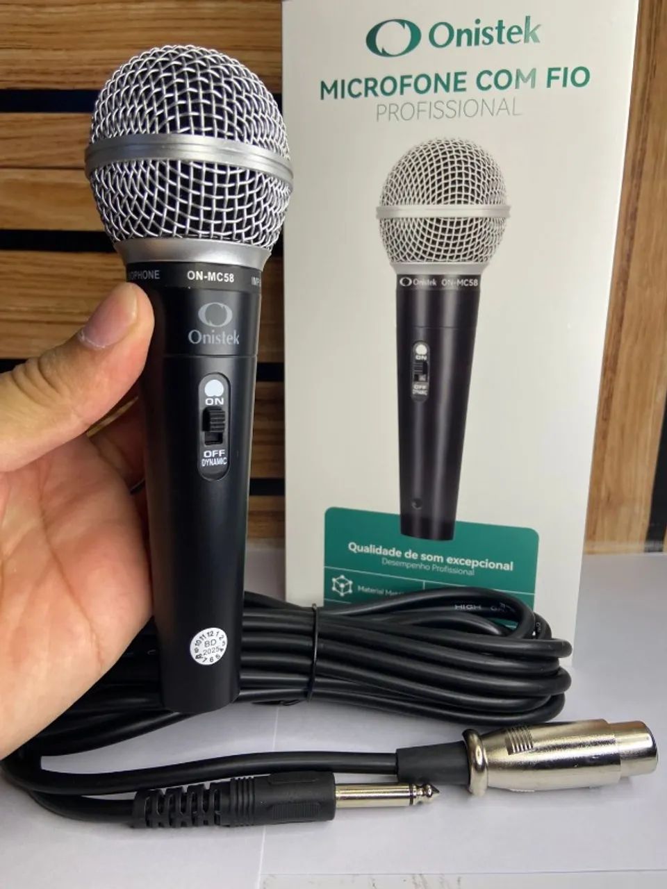 Microfone Metálico com Fio ON-MC58 Onistek - Foto 4