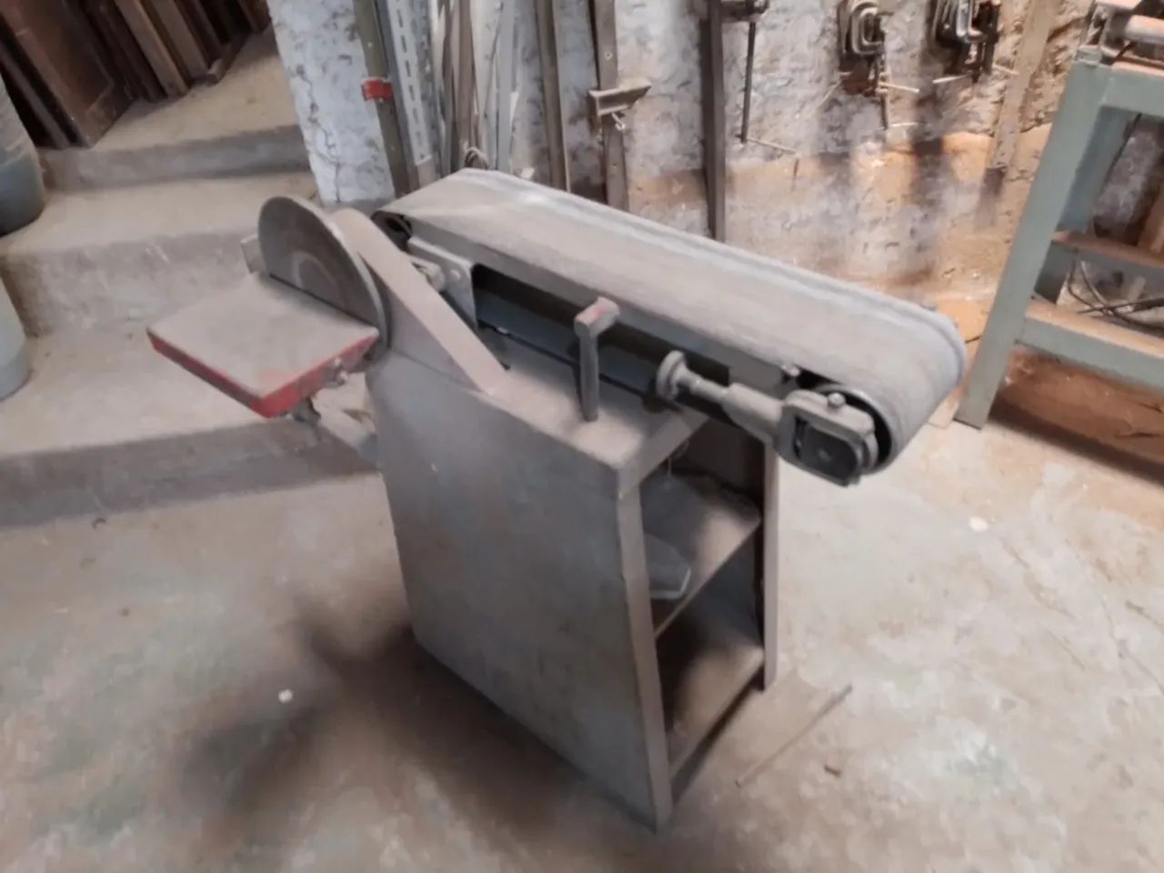 Lixadeira de Bancada com Lixa de Cinta e Disco - Foto 2