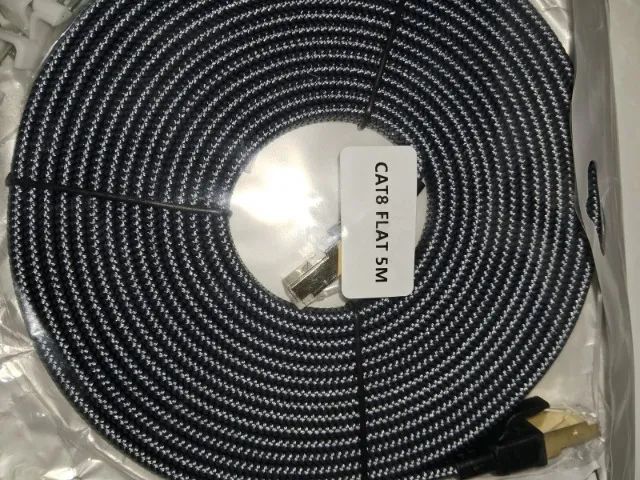 Cabo de Rede CAT 8 - 5 Metros Alta Velocidade - Novo