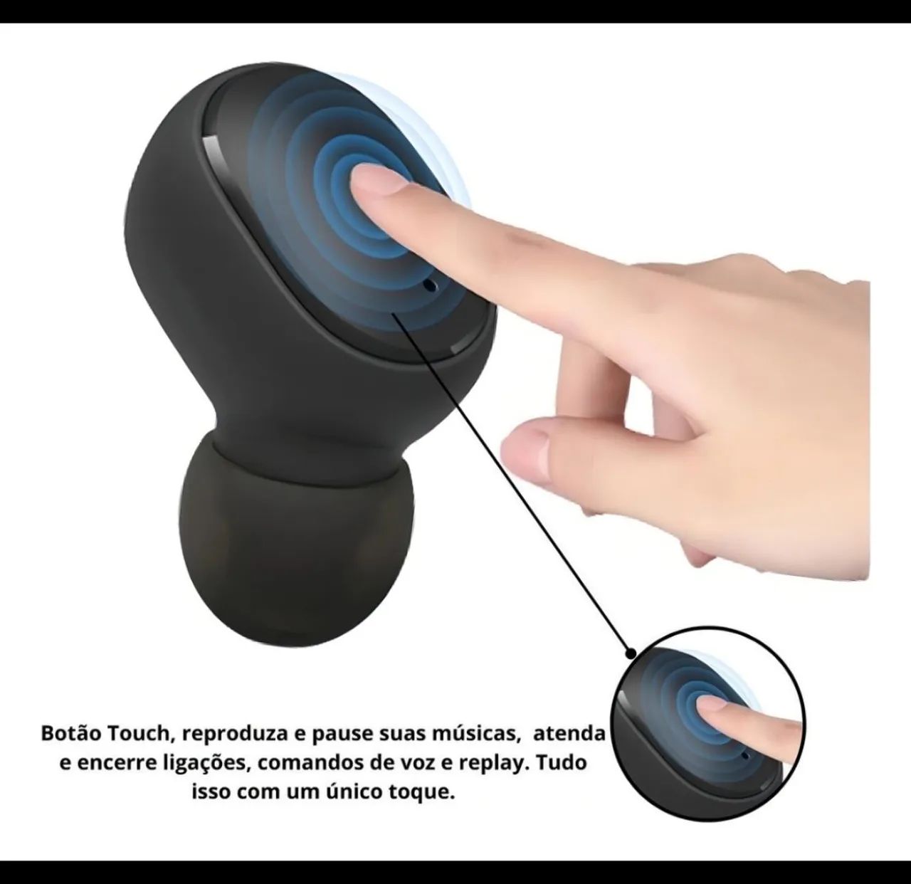 Fone de Ouvido Bluetooth Redmi AirDots Pró Sem Fio Modelo TWS - Foto 3