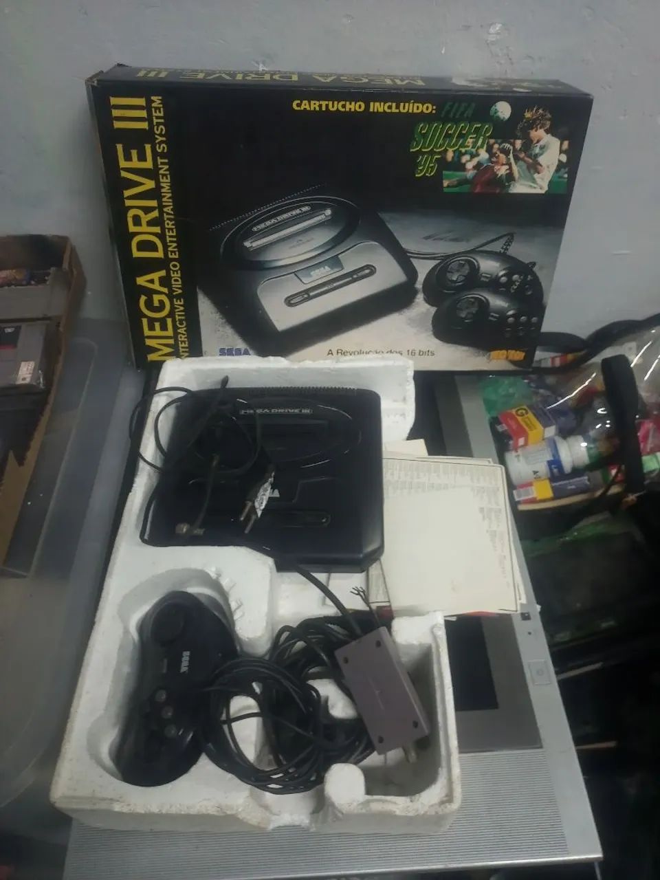 Mega Drive III - Console de Vídeo Game edição futebol 