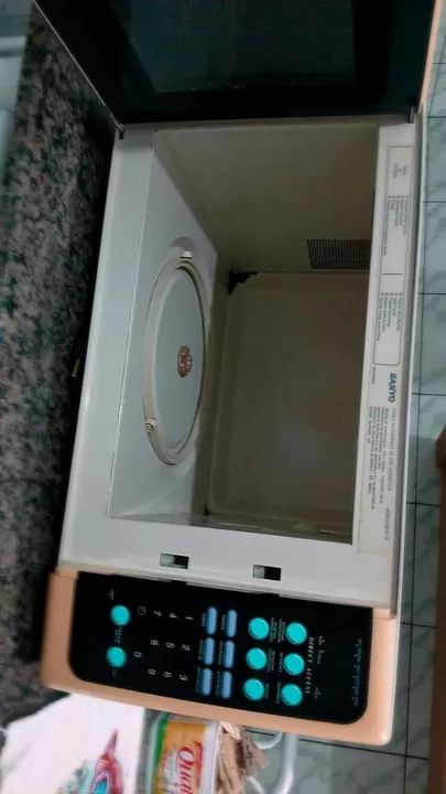Microondas Sanyo modelo EM - 801TBPia de Banheiro e Pedestal - Foto 4