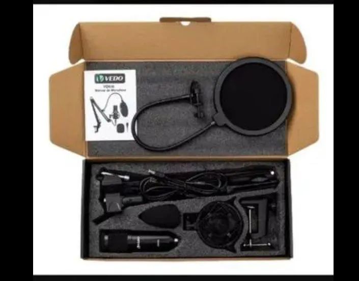 Microfone vedo vd800 novo para live podcast gravação  - Foto 2