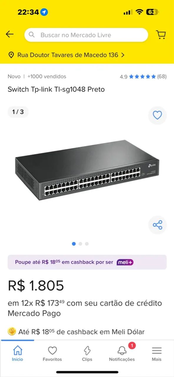 Switch Tp-link Tl-sg1048 Preto - Foto 4