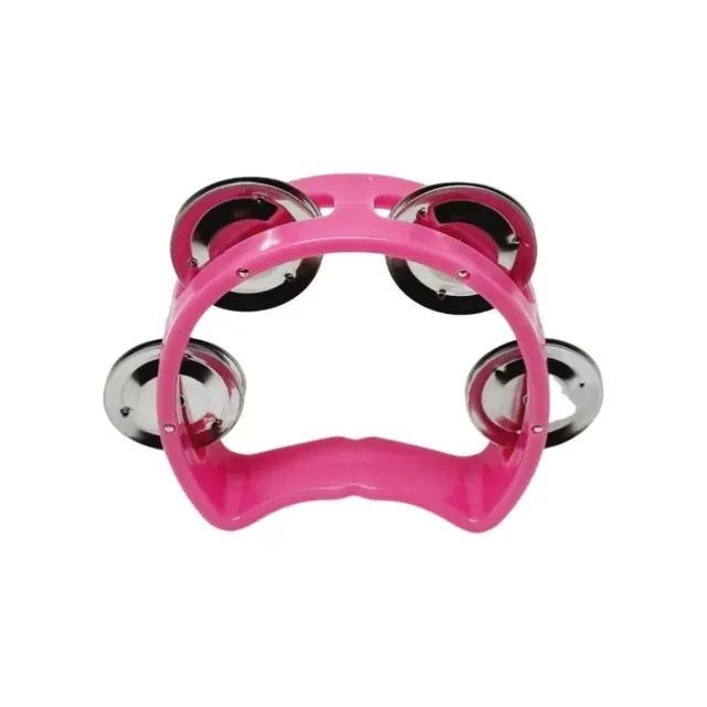Pandeiro Meia Lua Infantil - Rosa