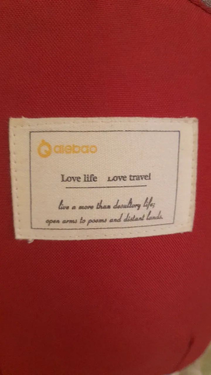 Bolsa Canguru Ergonômica Bebê Vermelha Mamãe 3 Em 1 - Foto 2