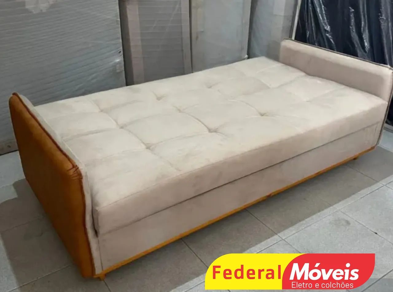 Sofá Cama Baú em Linho 2,05m - Solicite Nosso Catálogo  - Foto 3
