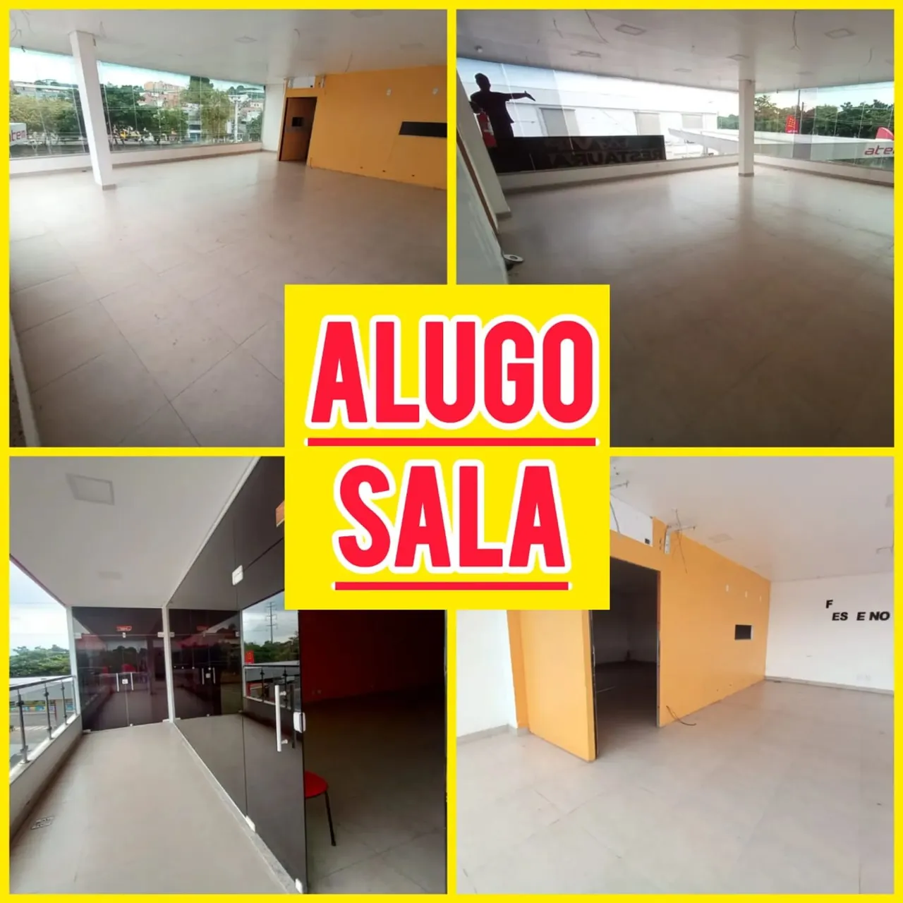 ALUGUEL SALA COM 200 METROS NA COMPENSA