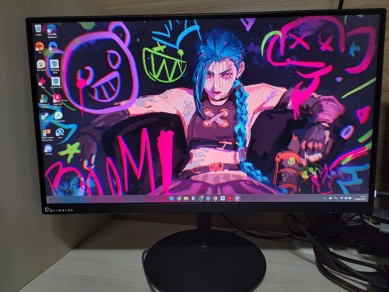 Monitor Primetek 22H2F 21,5" Full HD 100Hz VGA/HDMI<br>Full HD 100Hz VGA/HDMI