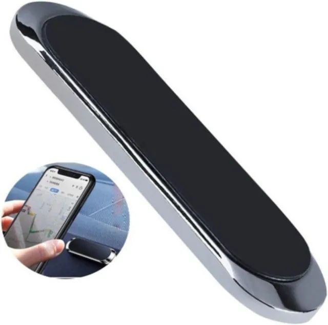 Suporte Magnético para Celular com Rotação 360° e Fixação por Ímã