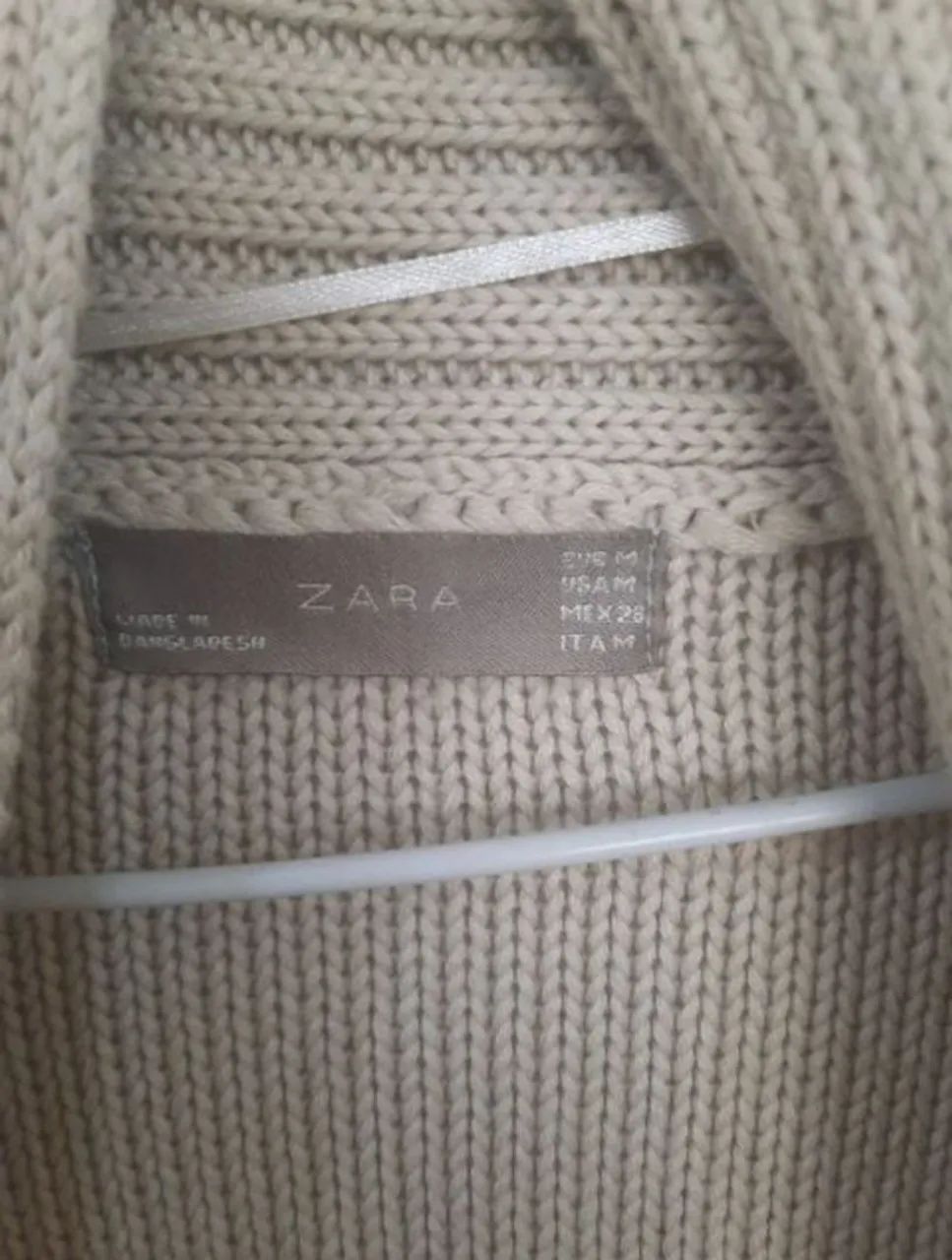 Cardigan de Tricô Bege - Foto 4