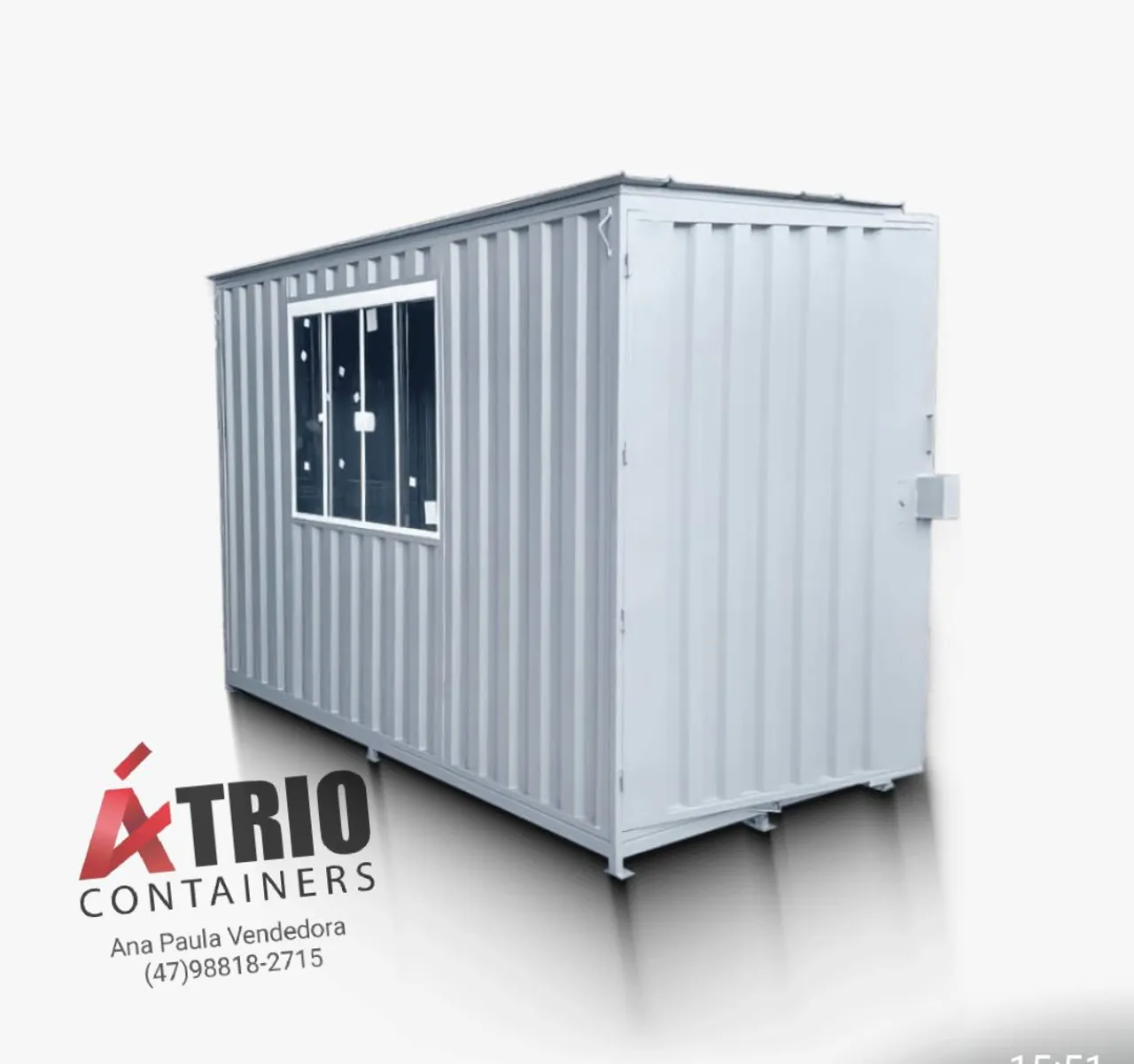 Contêiner galvanizado desmontável