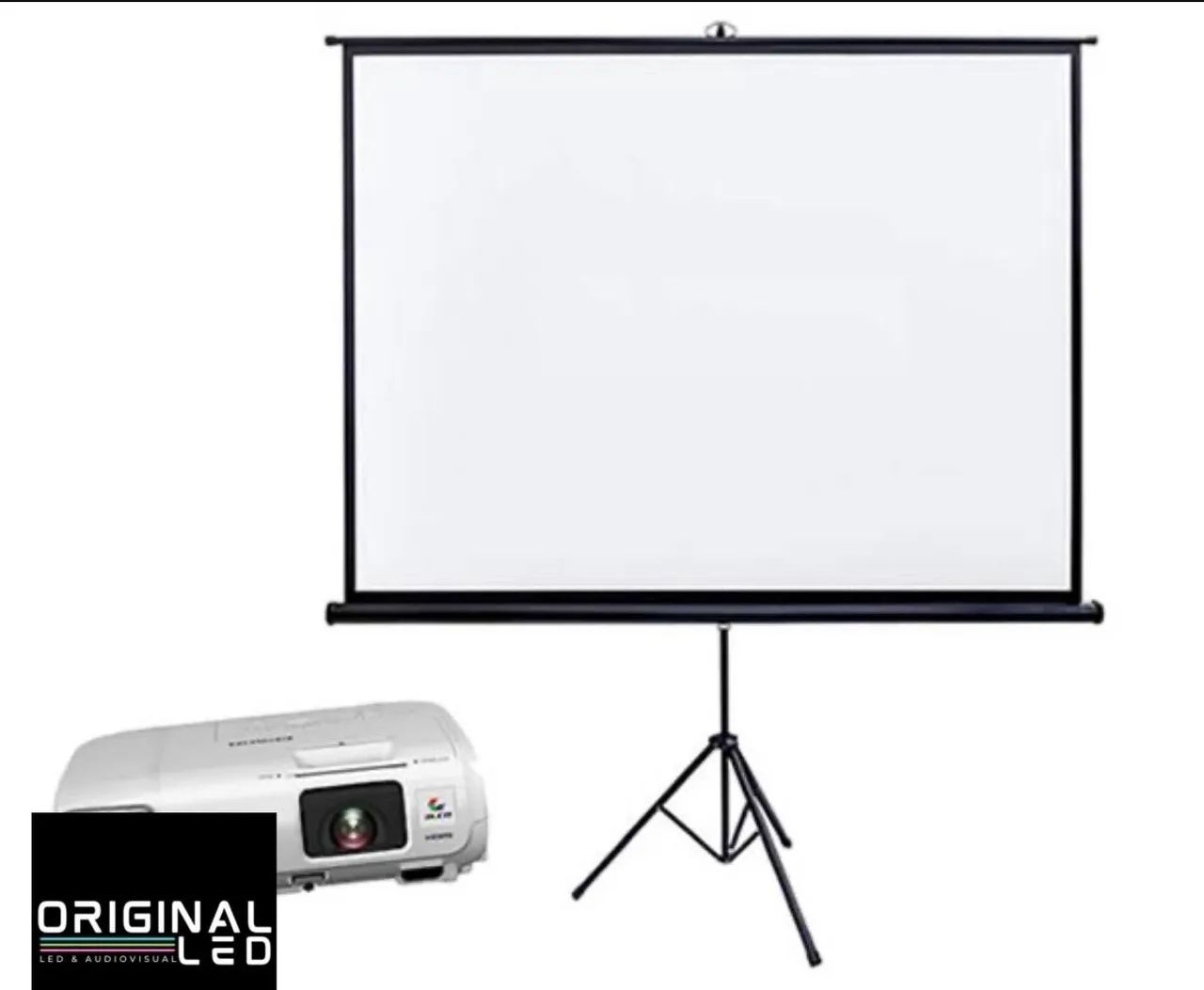 Aluguel de projetor e tela 