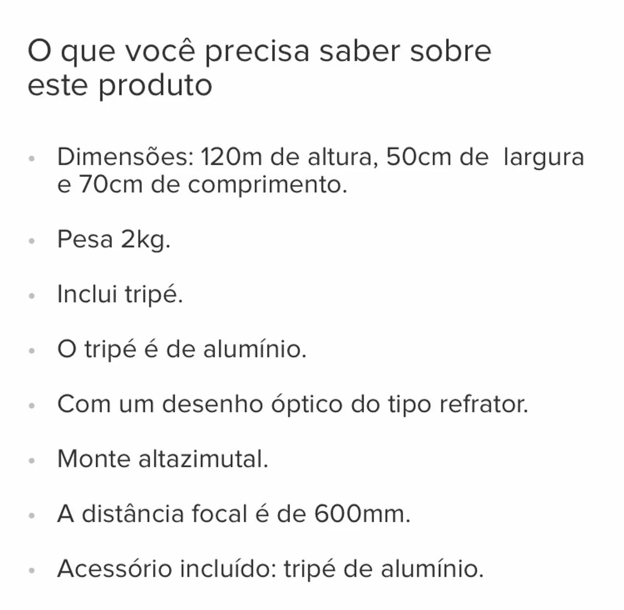 Telescópio completo  - Foto 5