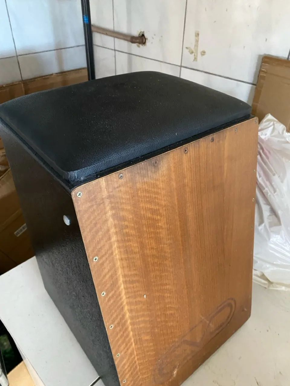Caixa de ritmo cajon , máquina de fumaça 1000w, moving robô luzes Led rgb