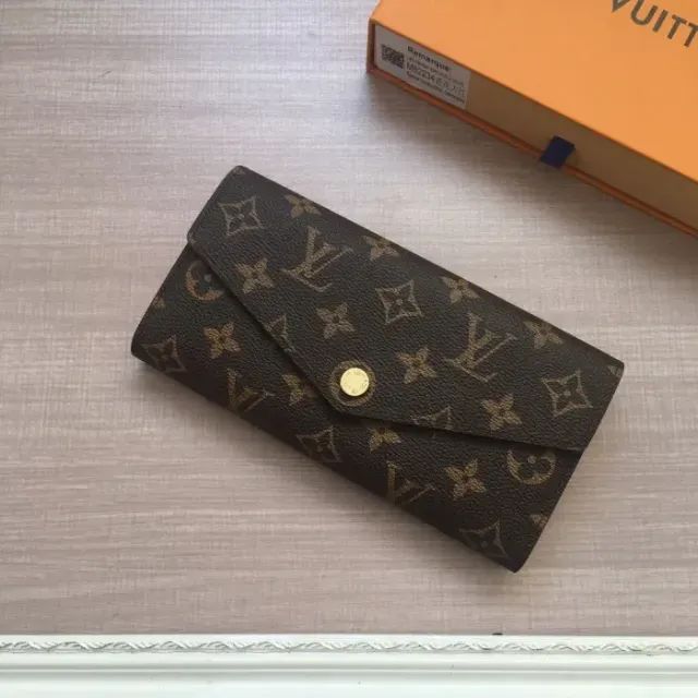 Carteira Louis Vuitton Monogram rosa ouro