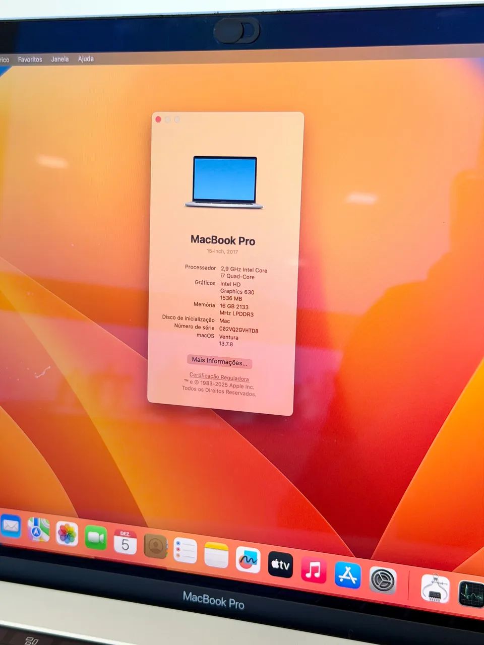 MacBook Pro 2017 - i7 15,4 Pol 16gb 512gb - Notebooks - Capoeiras