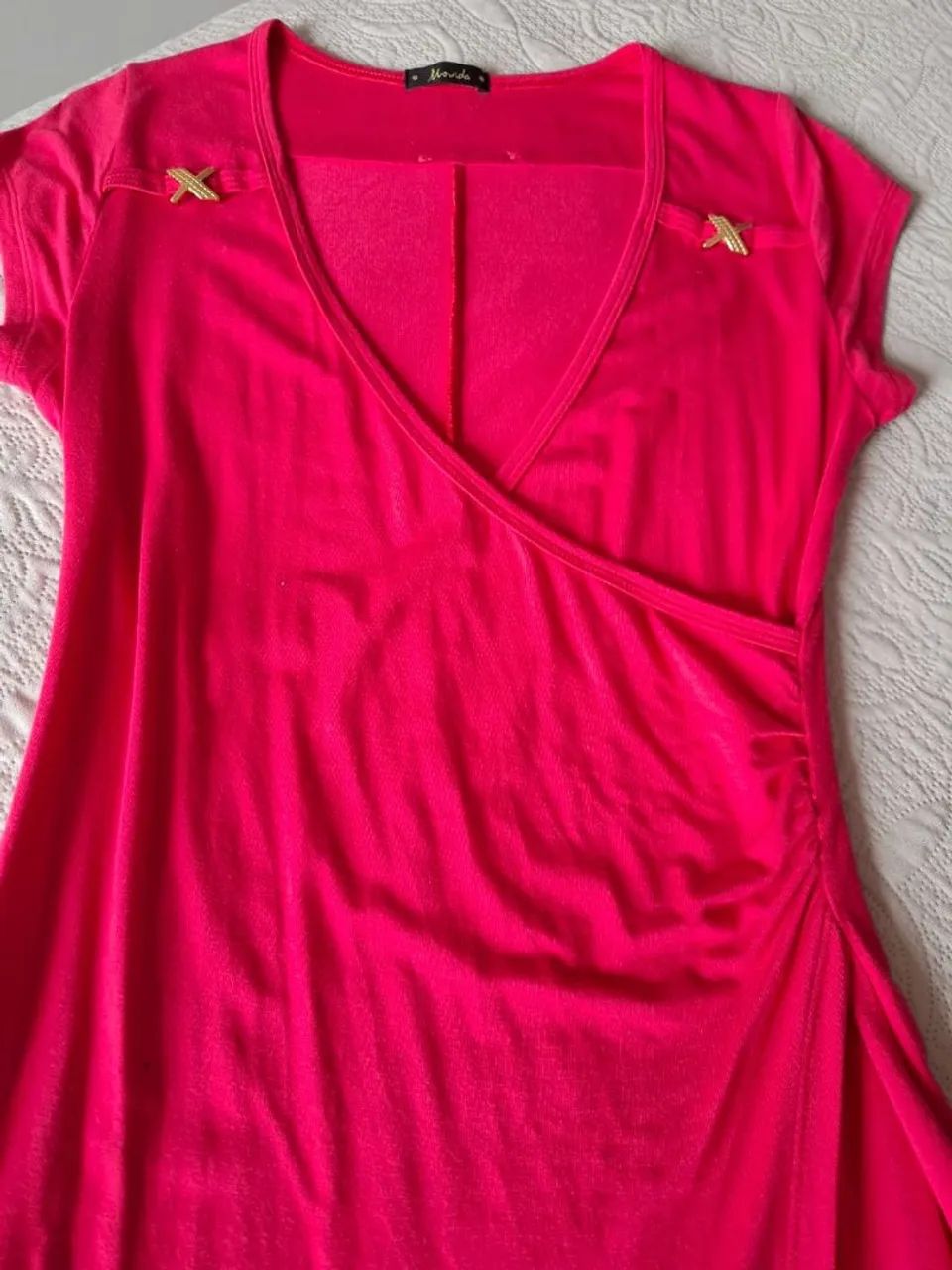 Vestido Vermelho com Detalhes - Foto 2