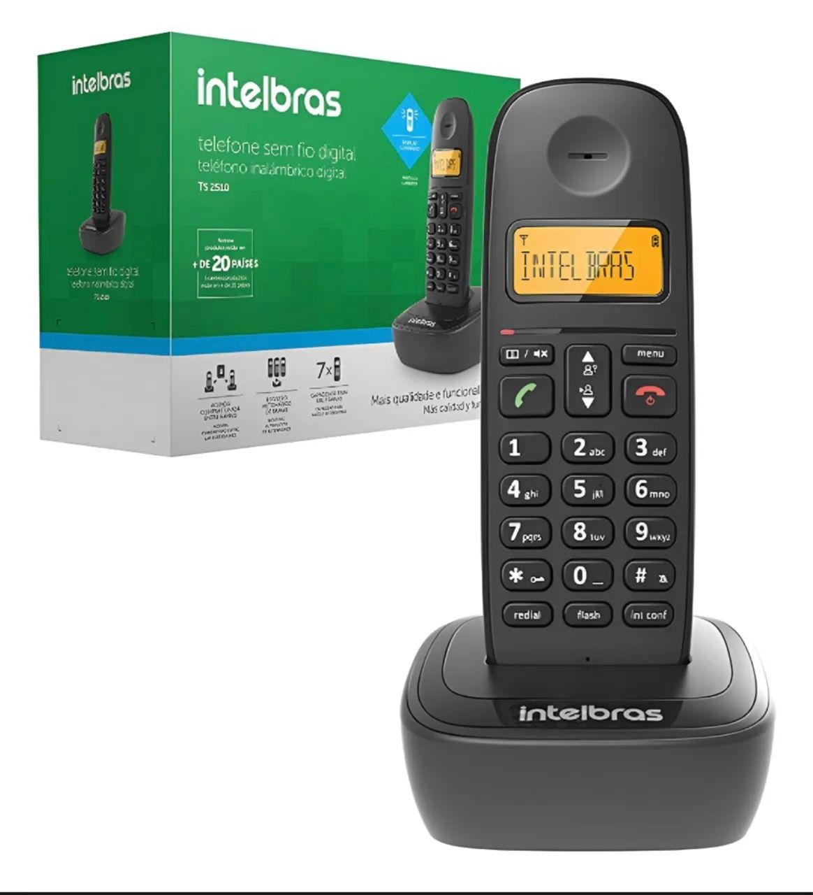 Telefone sem Fio Digital Intelbras TS 2510
