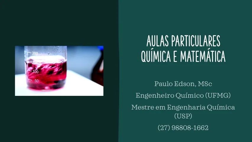 Professor Particular - Matemática e Química 
