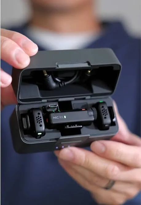 Microfone Wireless Dji Mic Mini (2 TX + 1 RX + Charging Case) - NOVO - Foto 4