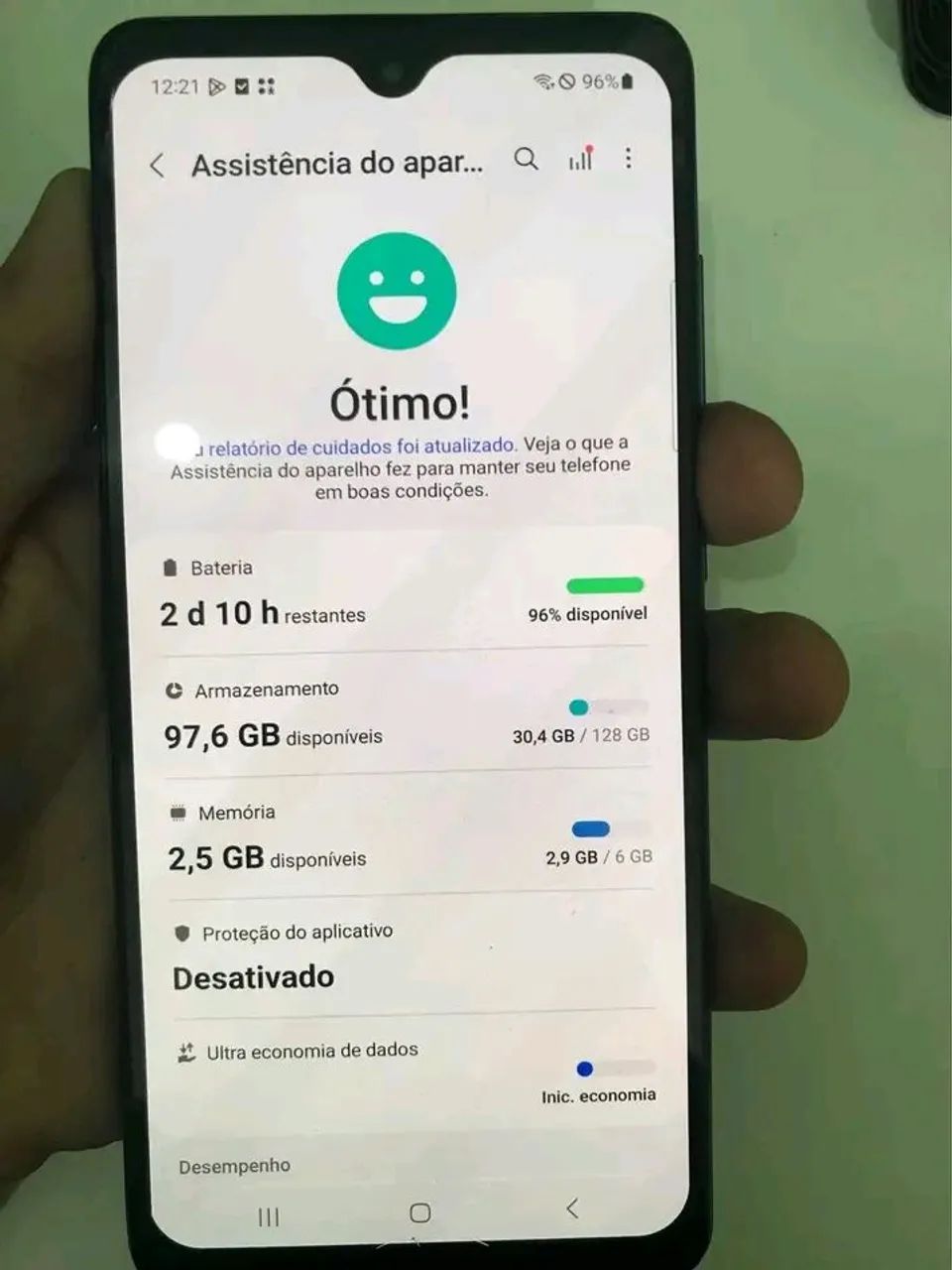 Samsung A52s 5G 128gb nota fiscal passo cartão  - Foto 2