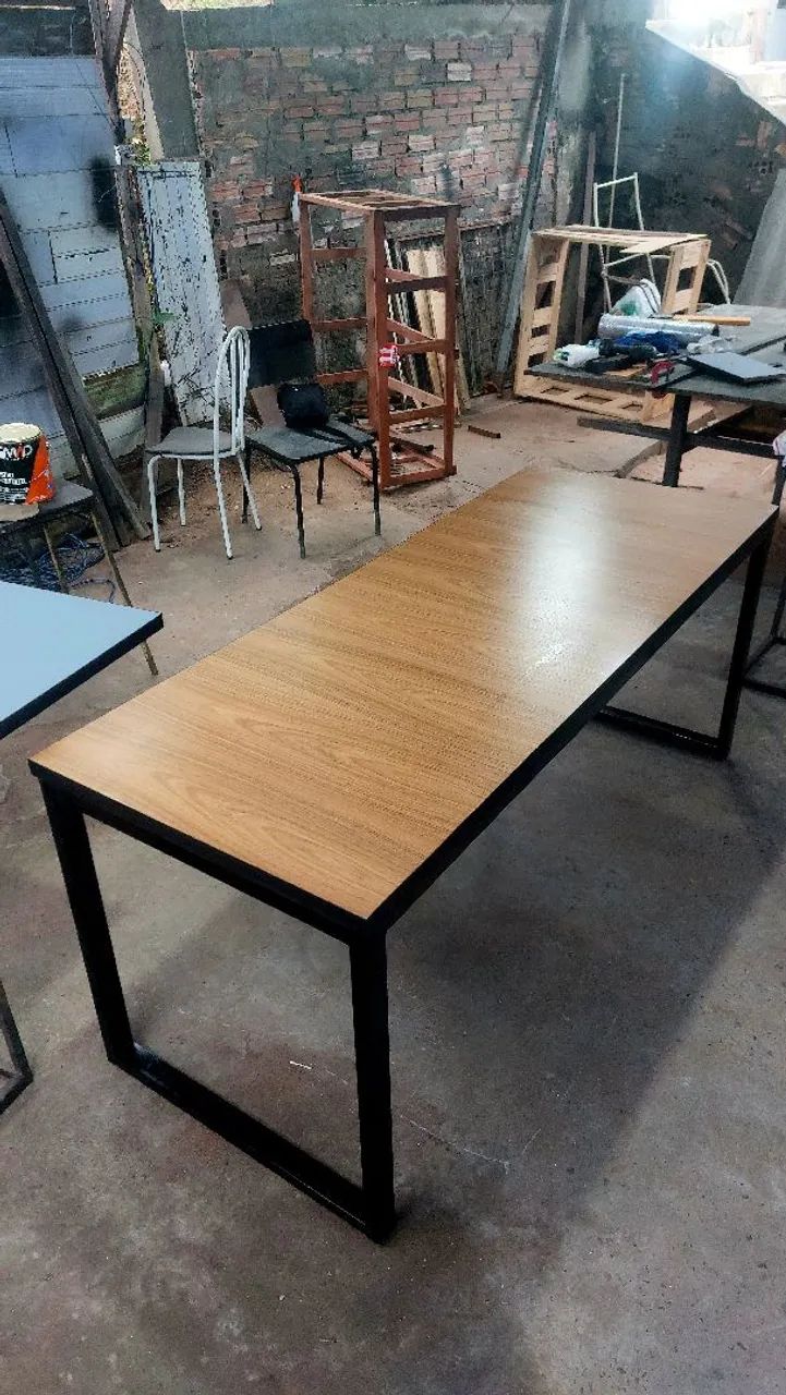 Mesa de escritório com design moderno - Foto 4