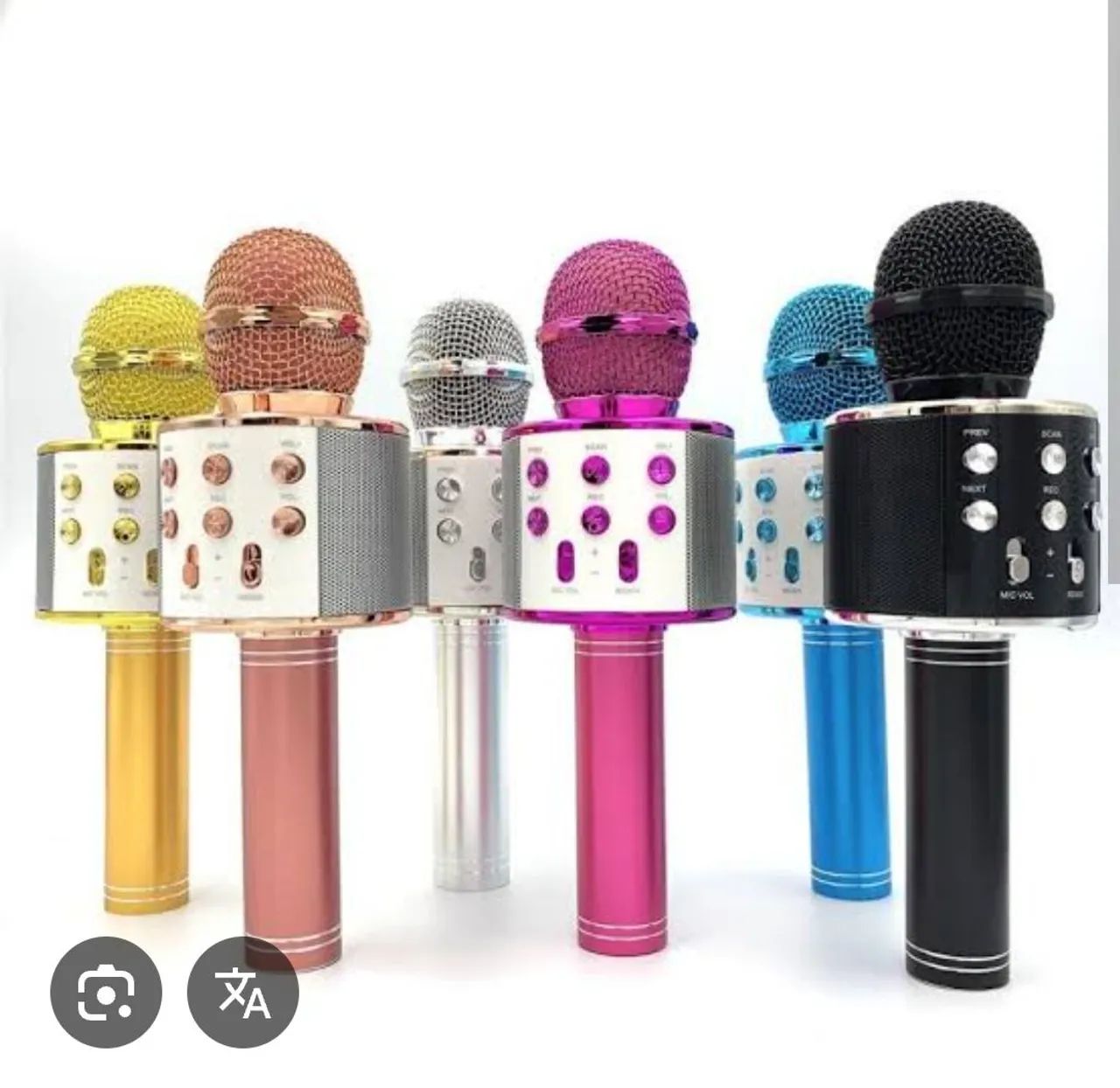 Microfone com Karaokê Bluetooth - colorido  - Foto 2