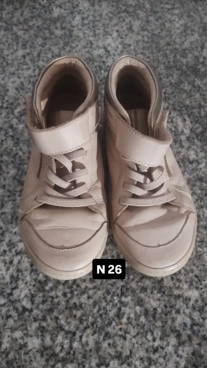 Tênis Infantil Bege - Tamanho 26