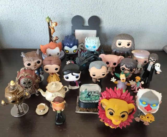 Funko Pop Originais + Extras Disney, HP e Simpsons - Lote com 22 Itens Raros