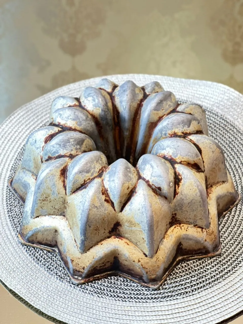 Forma de bolo aluminio fundido