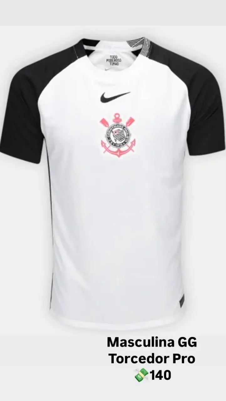 Camisa Corinthians Torcedor Pro Masculina GGGG