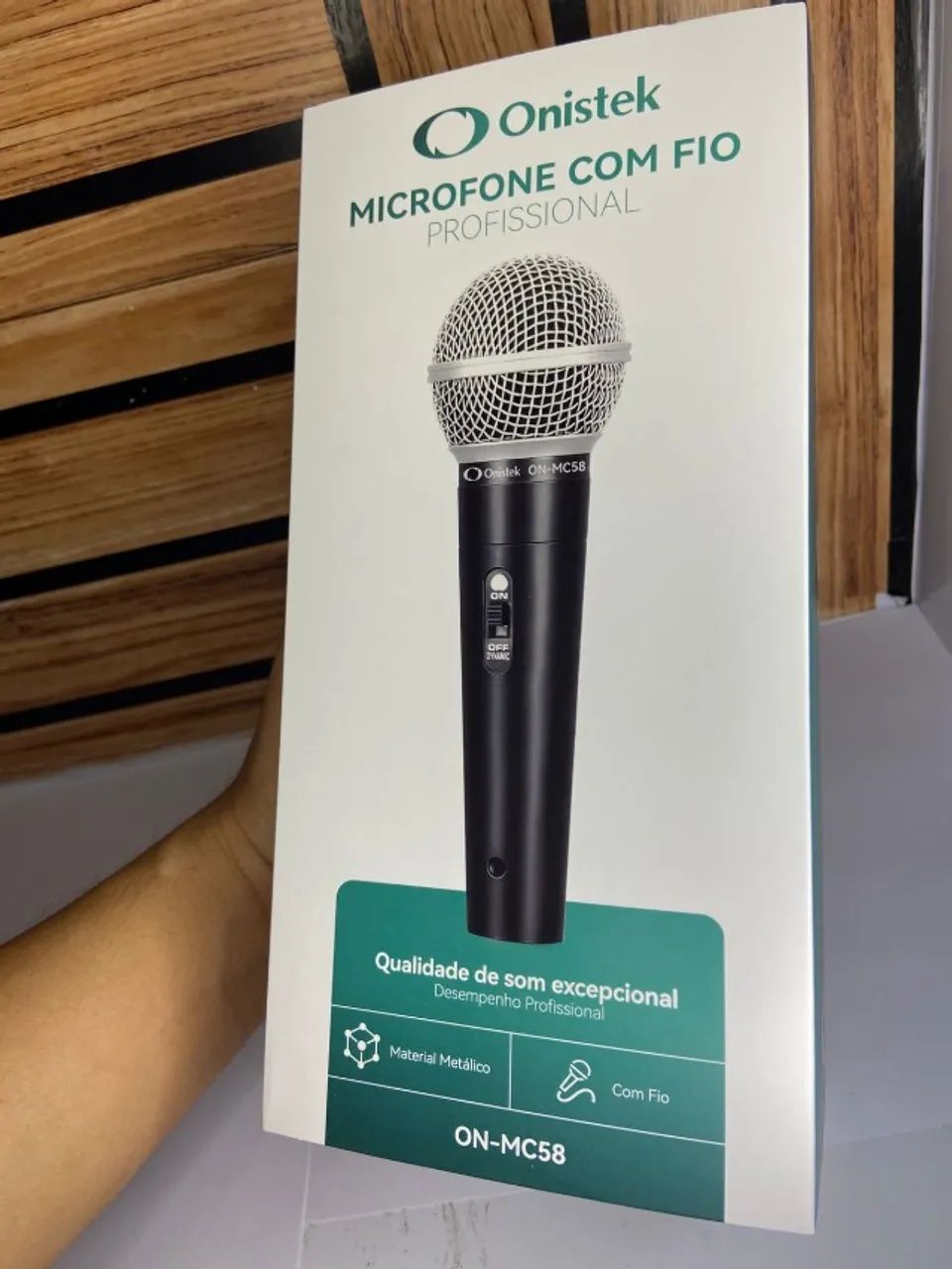 Microfone Metálico com Fio ON-MC58 Onistek