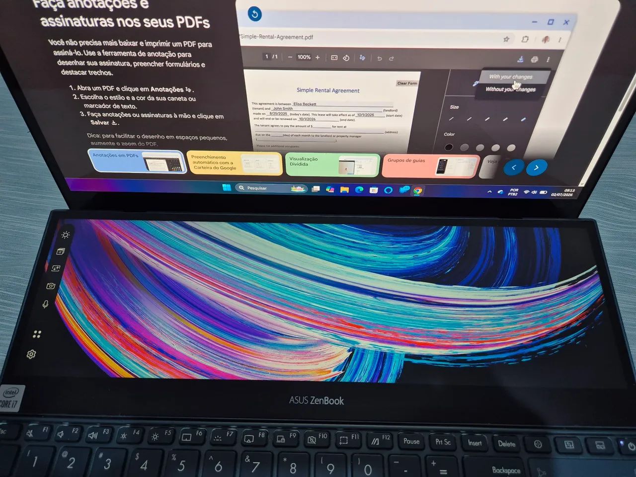 Notebook Asus Pro Duo. Duas telas - Foto 3