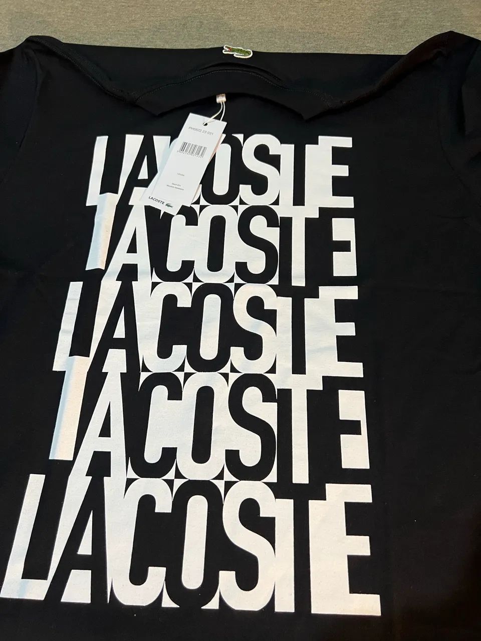 camiseta da lacoste preta - Foto 4