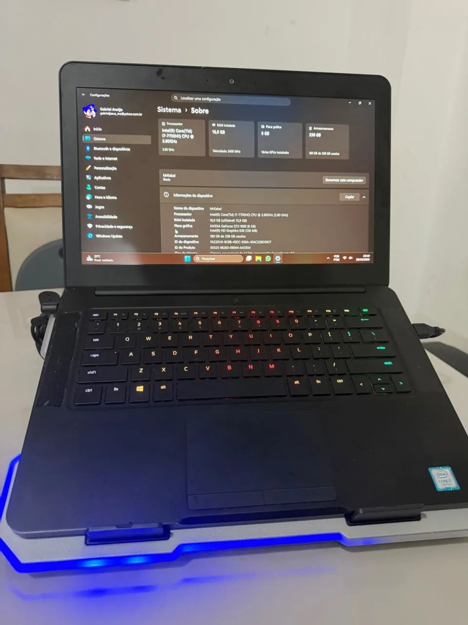 Notebook Razer 14 2017 - Foto 2