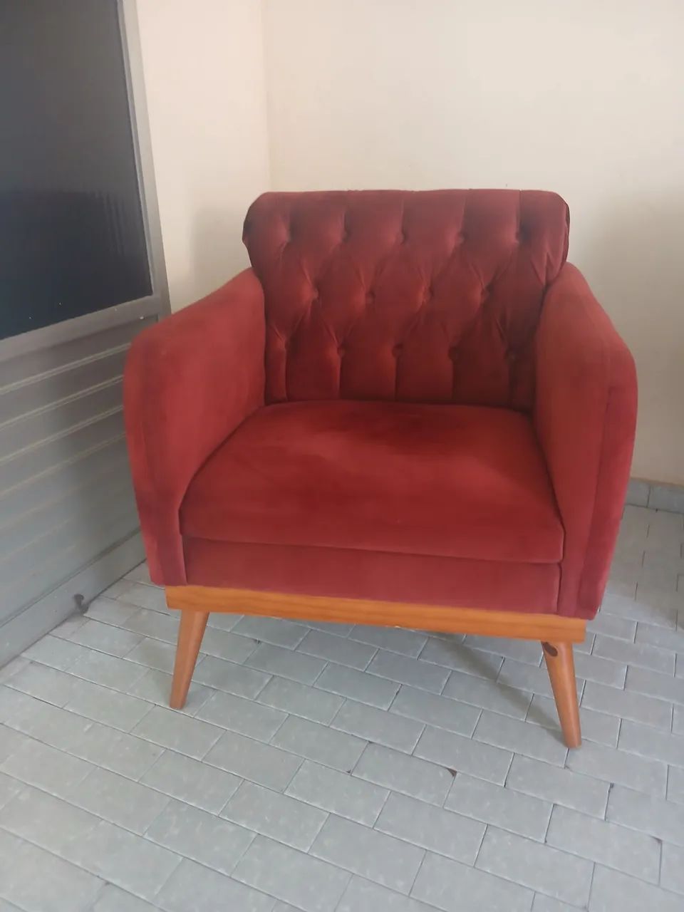 Poltrona veludo 