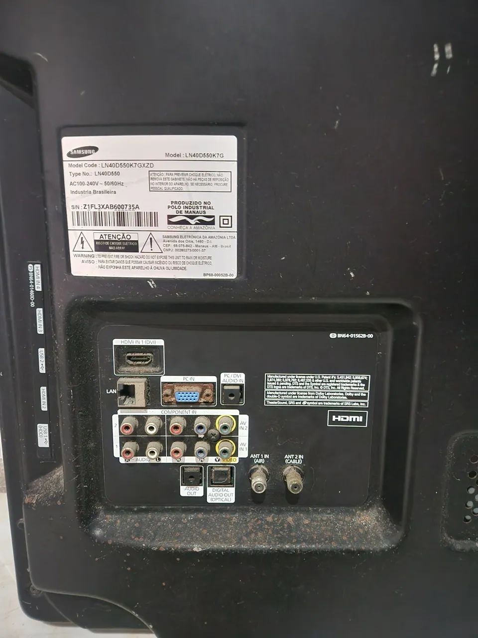 TV 40 polegadas Samsung funcionando, tela com defeito. - Foto 3