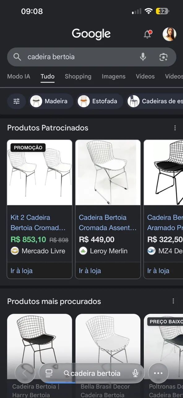 Mesa de jantar com  4 cadeiras preta  - Foto 3