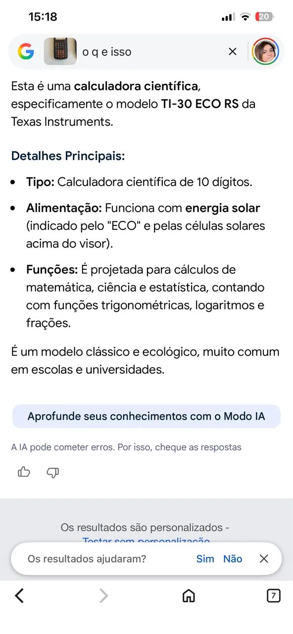 calculadora científica, TI-30 ECO RS .Texas Instruments - Foto 5