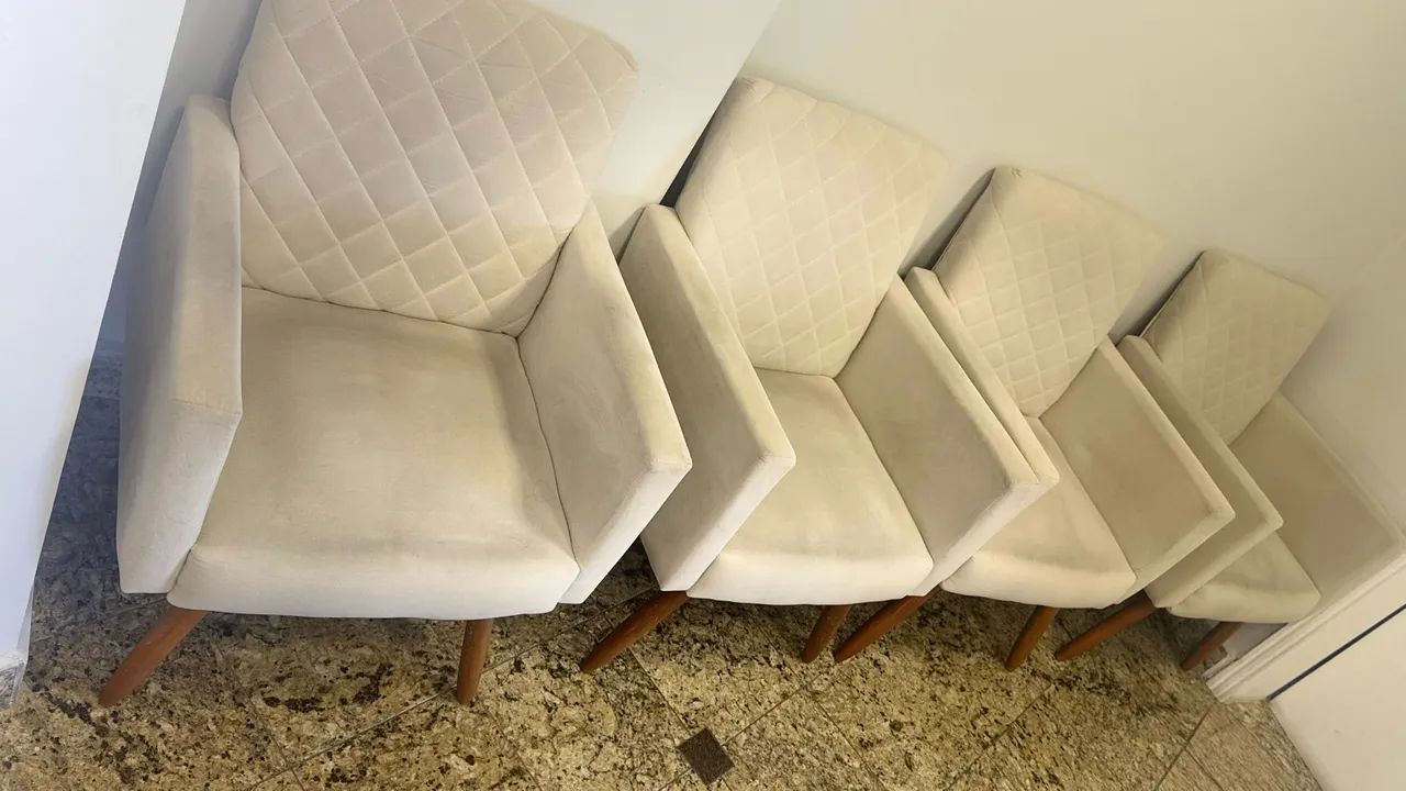 Poltronas kit com 6 seminovas 