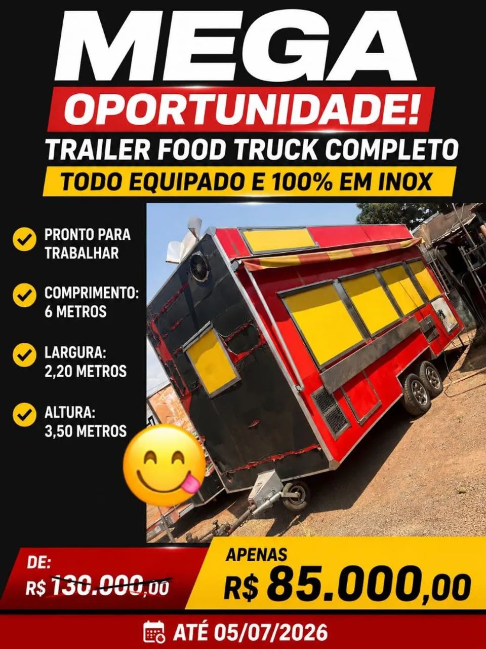 Trailer food truck