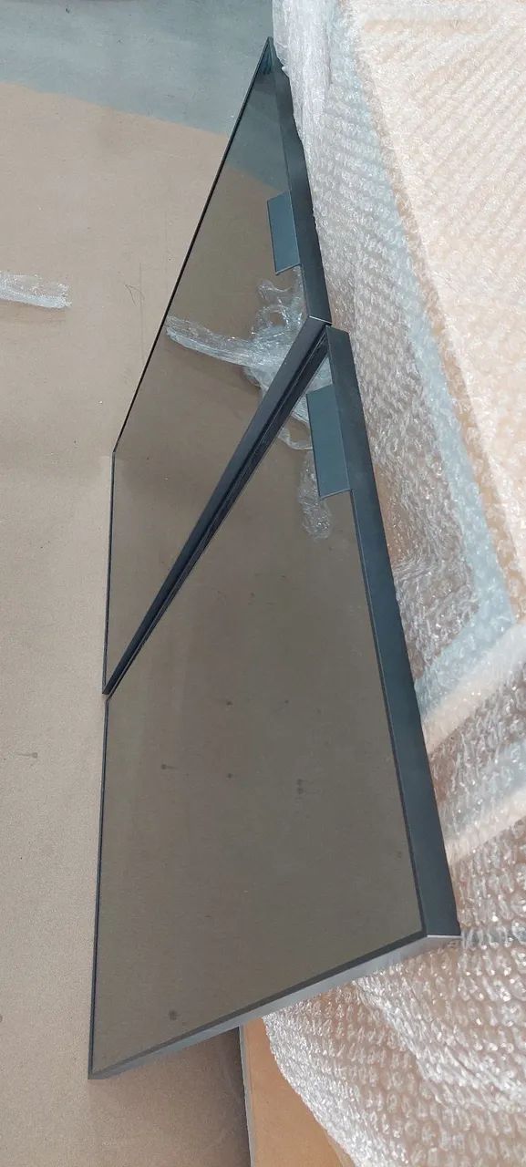 Portas de alumínio PRETA com espelho reflecta - Foto 3