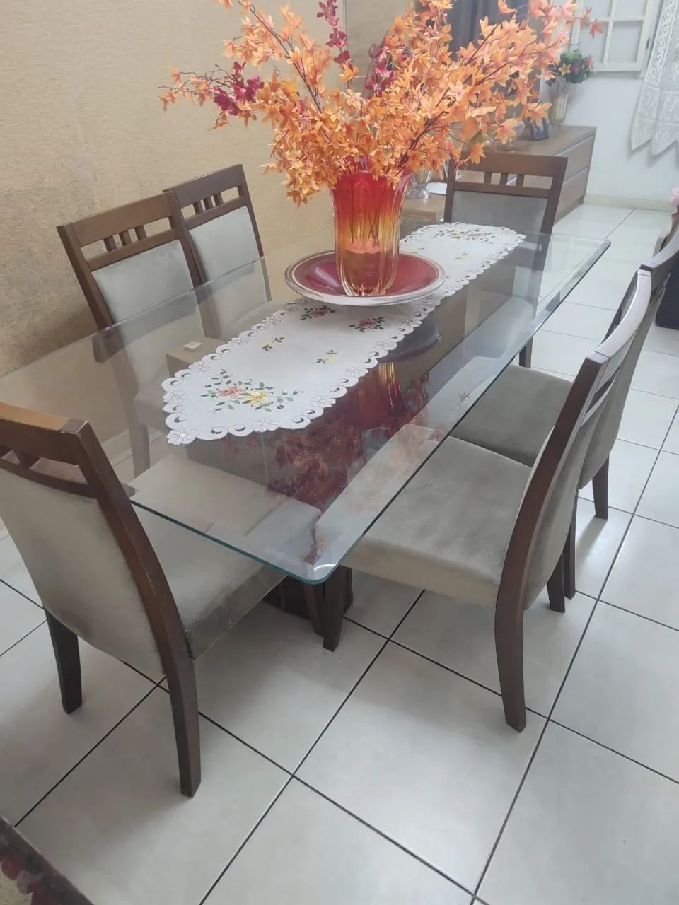 Mesa de madeira 6 lugares  - Foto 3
