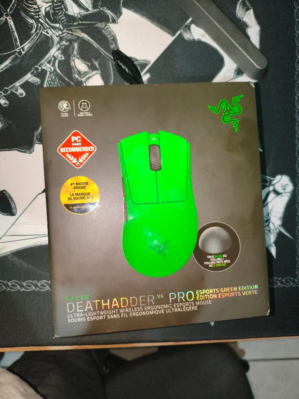 Mouse Razer DeathAdder V4 Pro GREEN EDITION - Periféricos e