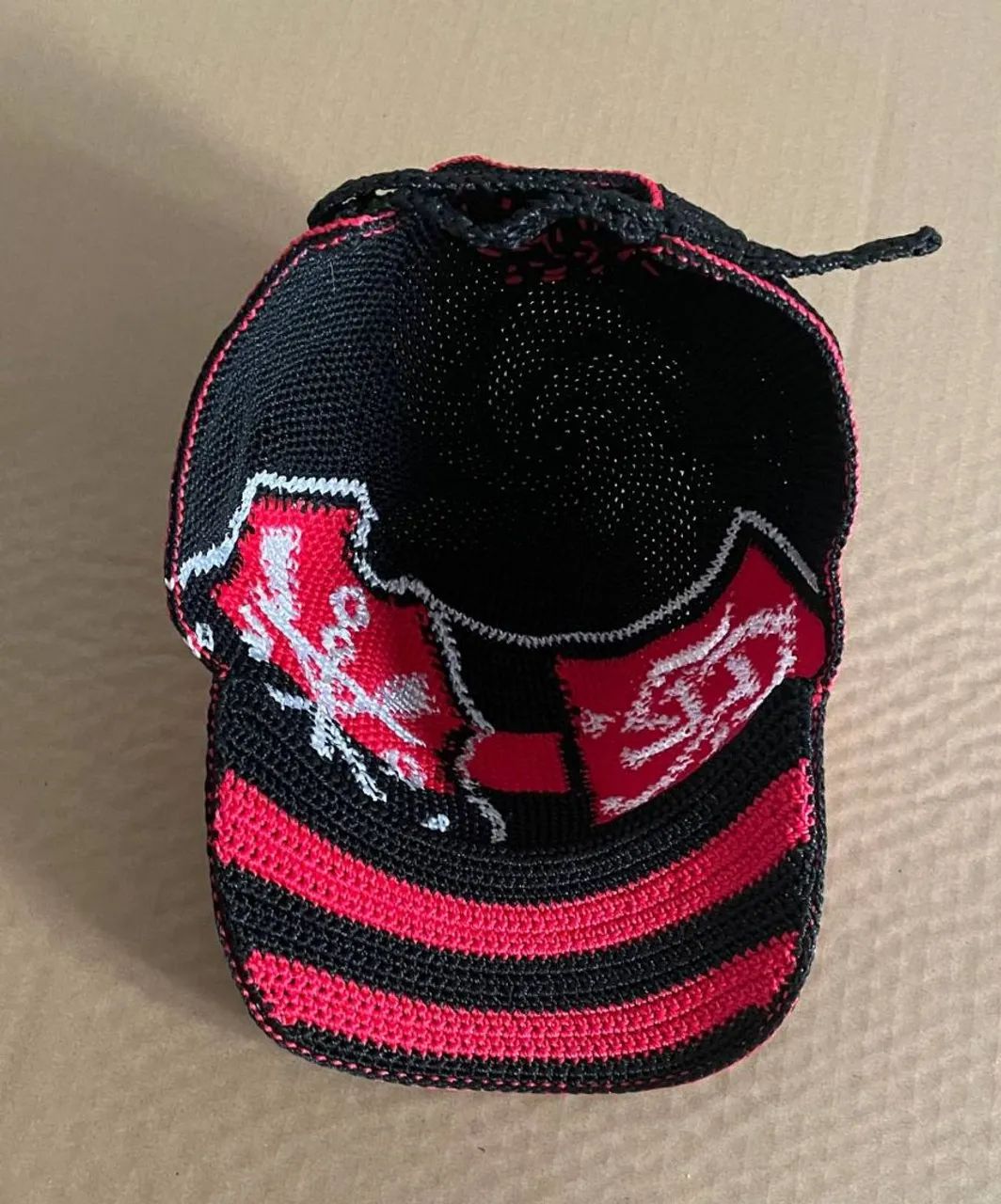 Boné de crochê Flamengo big logo - Foto 3