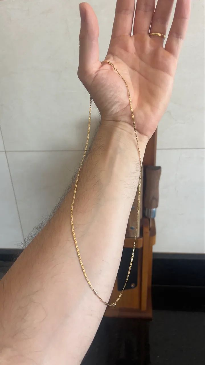 Corrente de ouro 4.3gr 18k - Foto 4