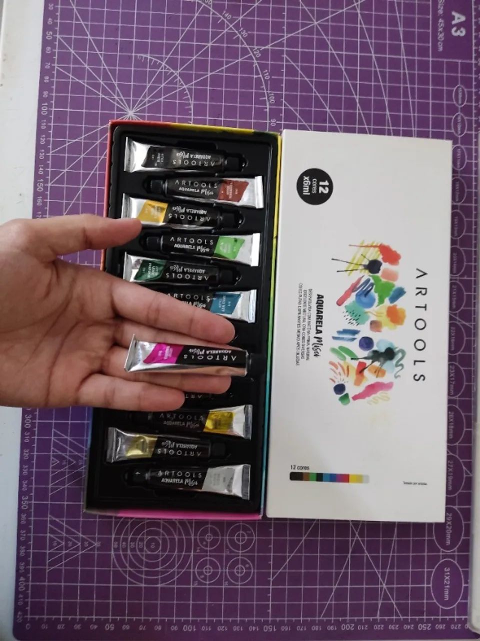 Aquarela Artools Bisnaga 12 cores - Foto 2