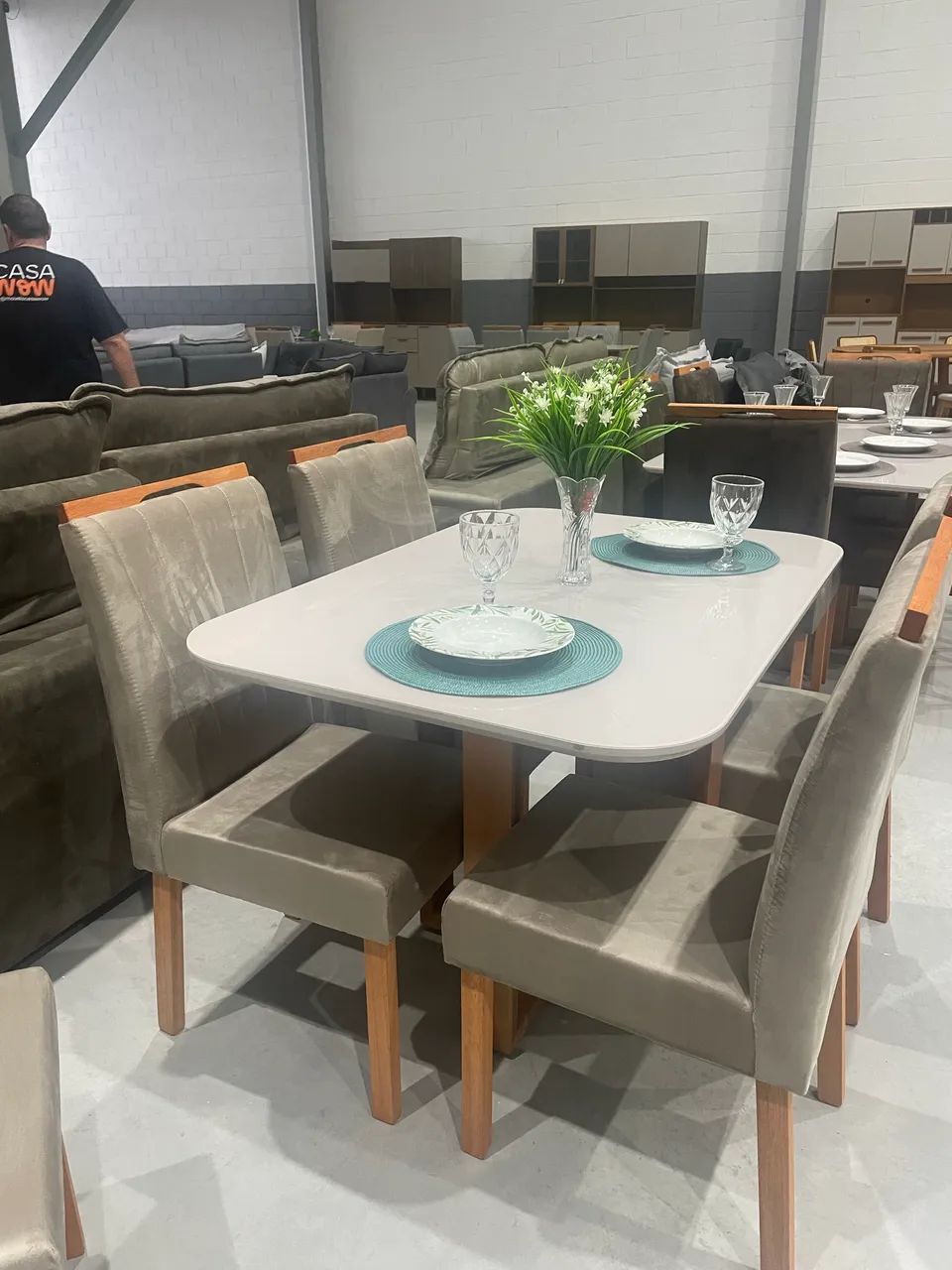 Mesa De Jantar Com 4 Cadeiras 