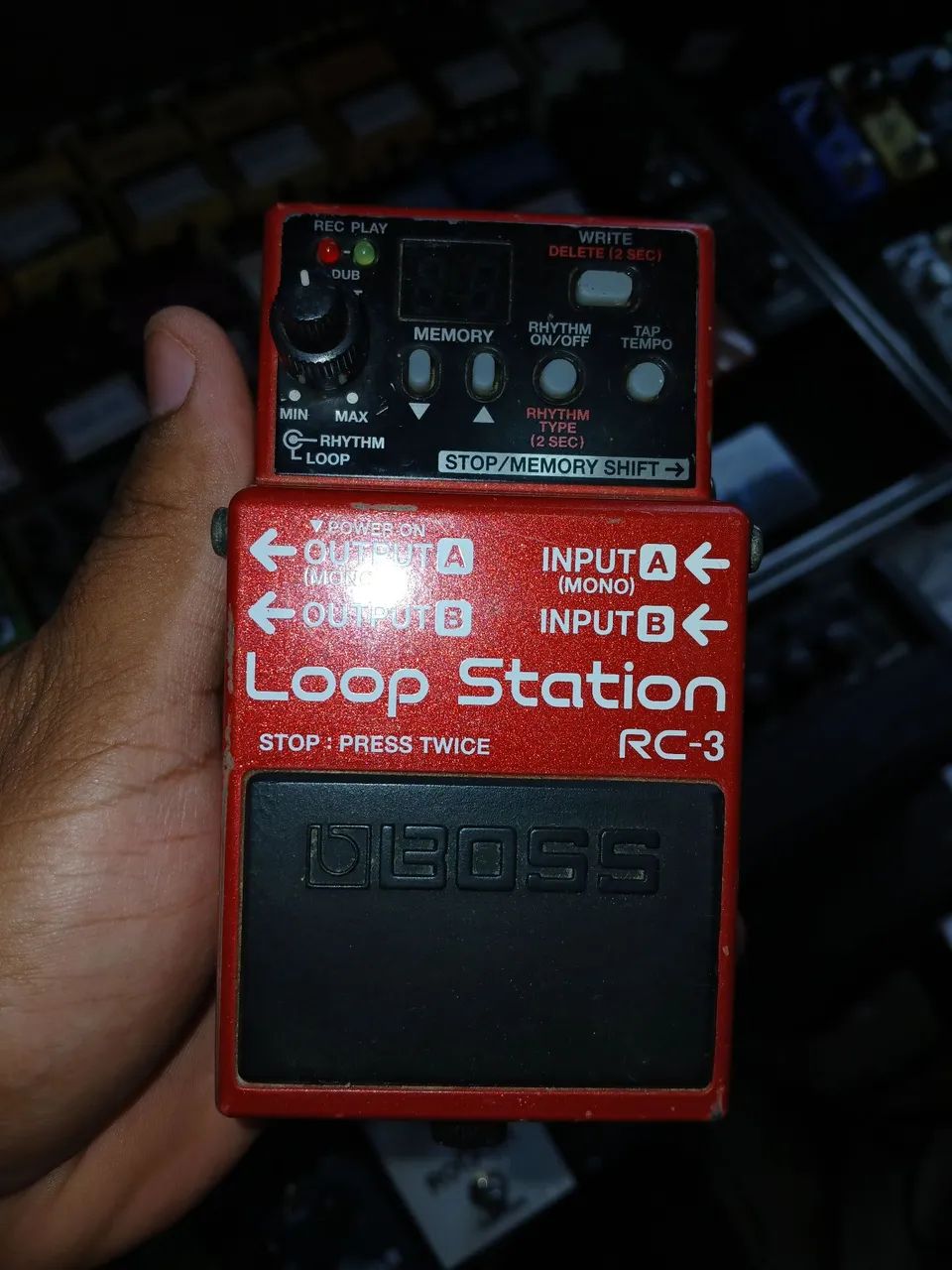 Pedal da BOSS LOOP STATION RC-3